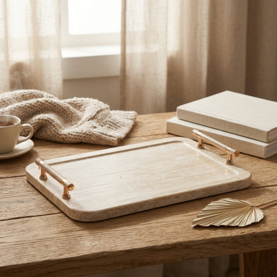 Wooden Tray Set 2 Pcs